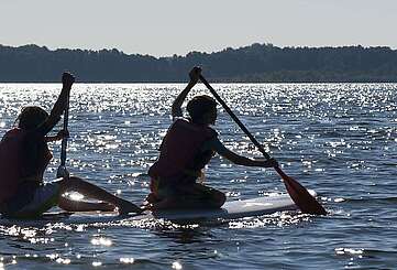 SUP auf Wolziger See