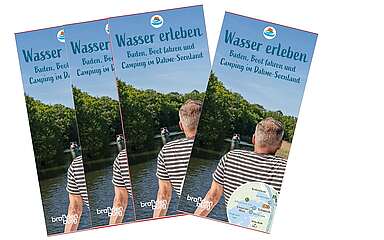 mehrere Broschüren in der Coveransicht "2Wasser erleben"