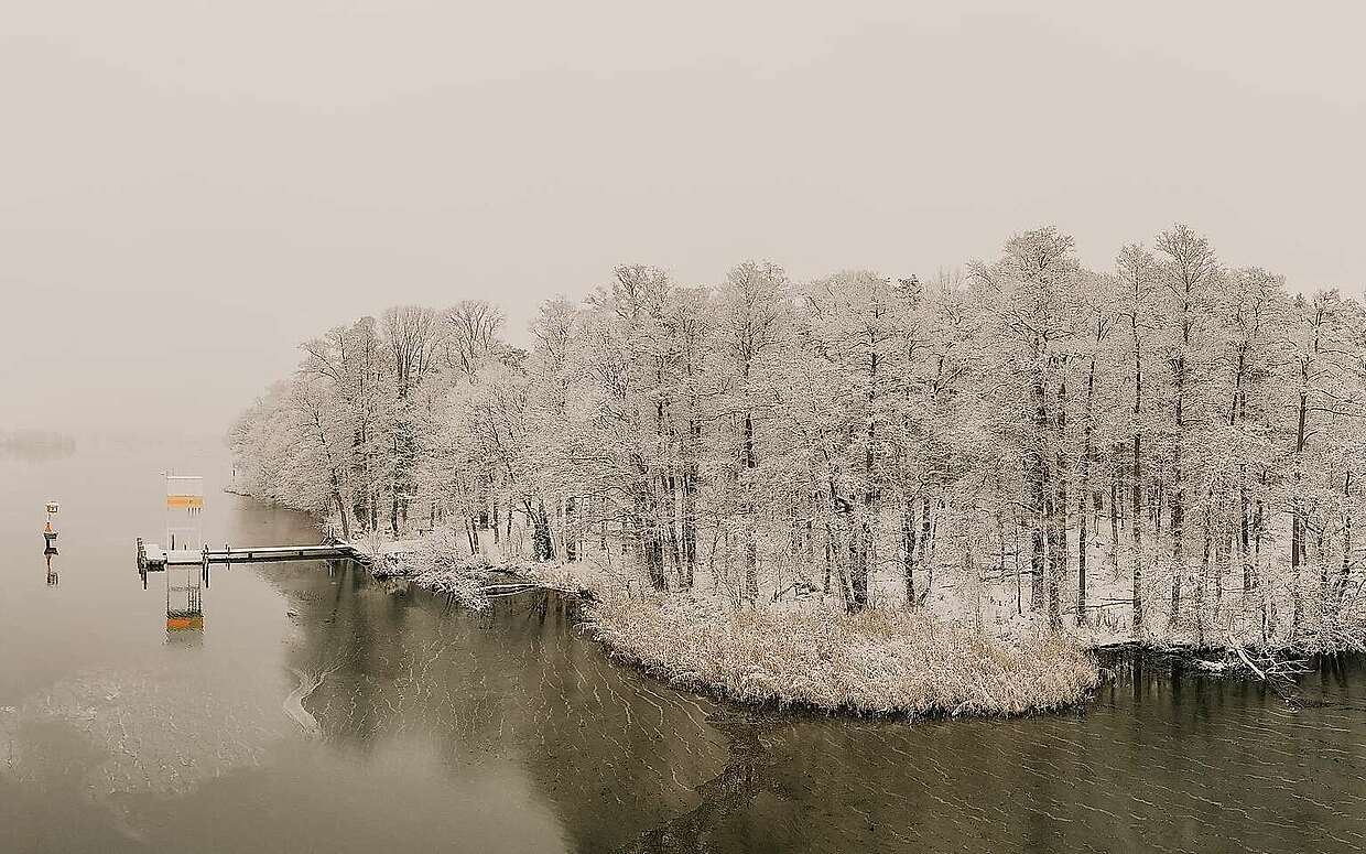 Luftbild Dahme im Winter