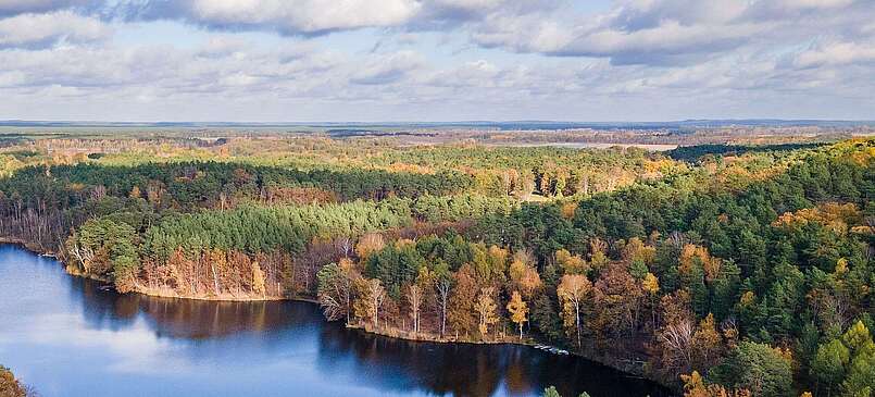 Köthener Heideseen von oben PGW Etappe 8