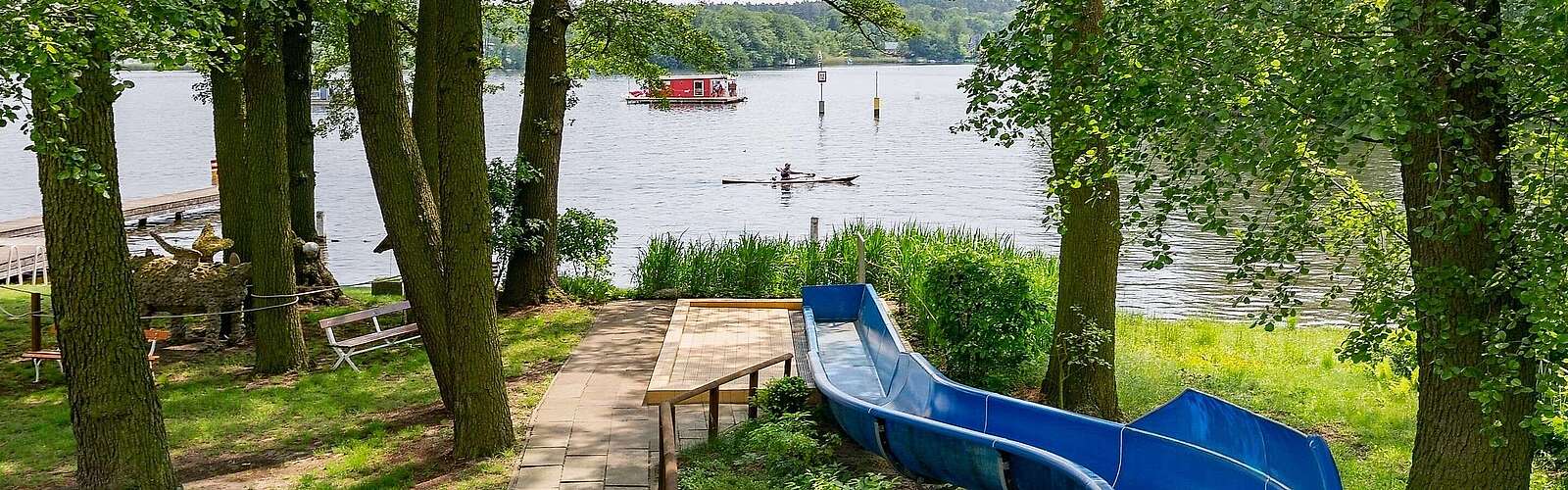 Rutsche im Strandbad Neue Mühle in Königs Wusterhausen