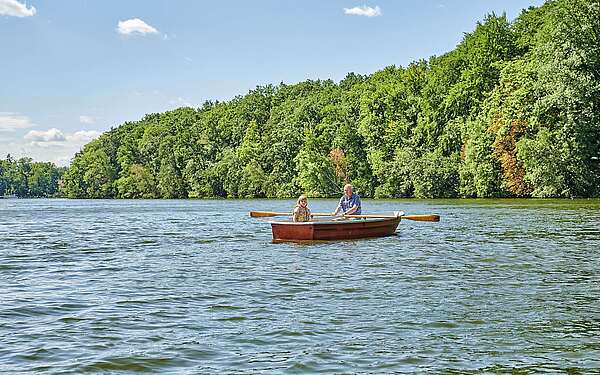 Ruderboot auf See