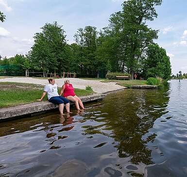 Familie Werner im Strandbad Neue Mühle